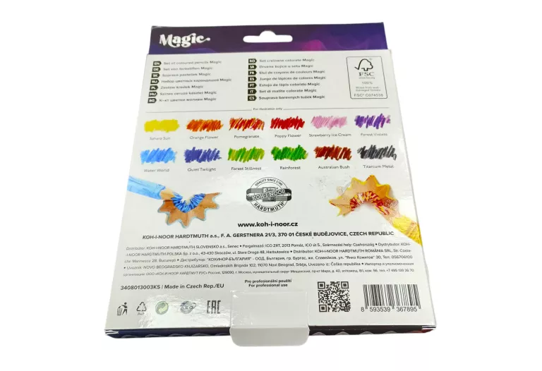 KREDKI MAGICZNE KOH-I-NOOR HARDTMUTH 12+1 3IN1
