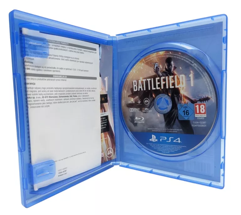 BATTLEFIELD 1 - GRA NA KONSOLĘ PLAYSTATION 4