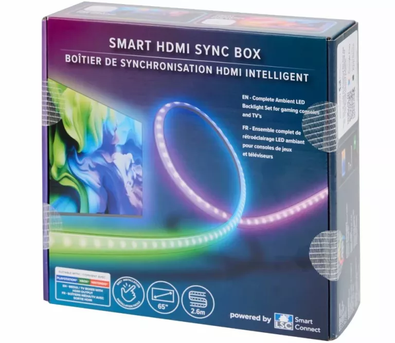 OŚWIETLENIE LED HDMI SYNC BOX LSC SMART CONNECT 2.6M - NA TELEWIZOR DO 65"
