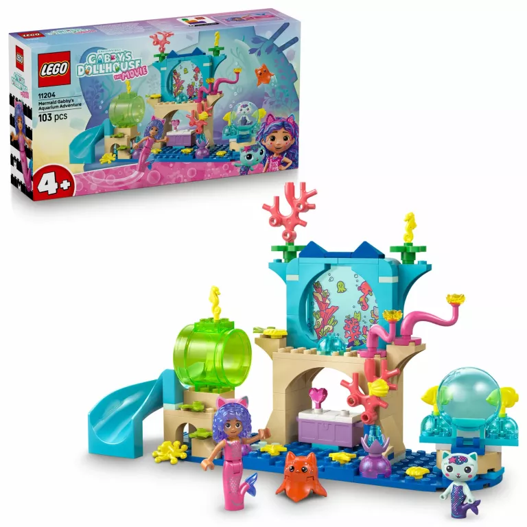 LEGO KOCI GABI PODWODNA PRZYGODA SYRENKI GABI 11204 USZKODZONY KARTONIK