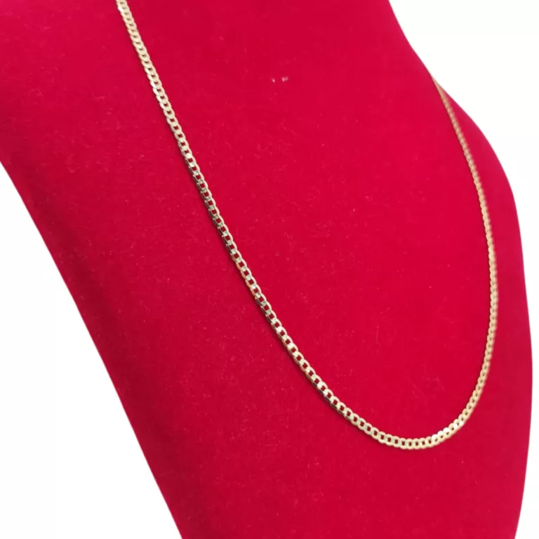 ELEGANCKI ZŁOTY ŁAŃCUSZEK PANCERKA 3,84G 585 50CM