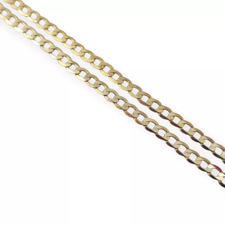 ELEGANCKI ZŁOTY ŁAŃCUSZEK PANCERKA 3,84G 585 50CM