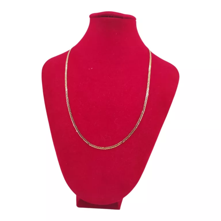 ELEGANCKI ZŁOTY ŁAŃCUSZEK PANCERKA 3,84G 585 50CM