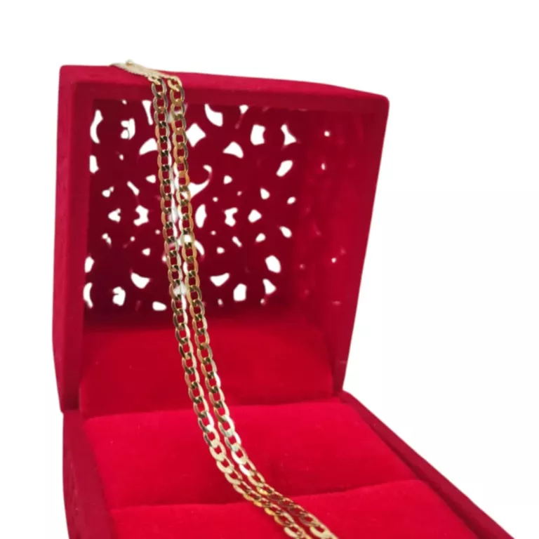 ELEGANCKI ZŁOTY ŁAŃCUSZEK PANCERKA 3,84G 585 50CM