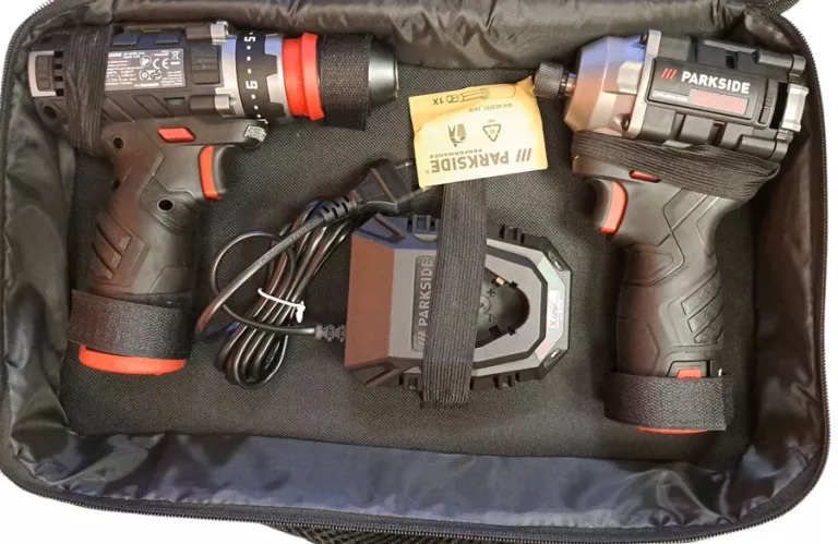 20V CORDLESS DRILL DRIVER SET PARKSIDE ZESTAW