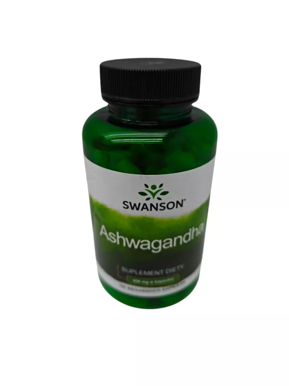ASHWAGANDHA 100 KAPSUŁEK MOCNA STRES ŻEŃ SZEŃ INDYJSKI ZMĘCZENIE SWANSON
