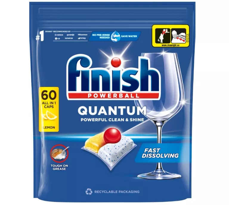KAPSUŁKI DO ZMYWARKI FINISH QUANTUM ALL-IN-1 LEMON 60 SZT.