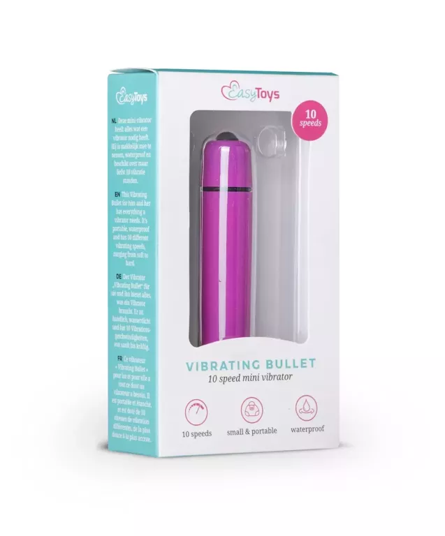 WIBRATOR BULLET 10-BIEGOWY EASYTOYS - FIOLETOWY