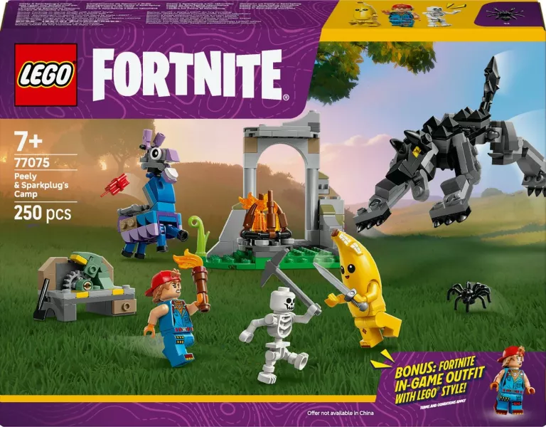 LEGO FORTNITE SKÓREK I ISKRA ORAZ OBÓZ 77075 USZKODZONY KARTON