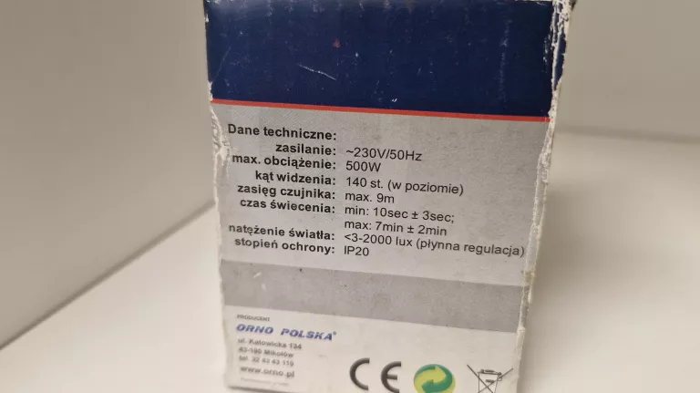 CZUJNIK RUCHU I DŹWIĘKU ORNO OR-CR-206
