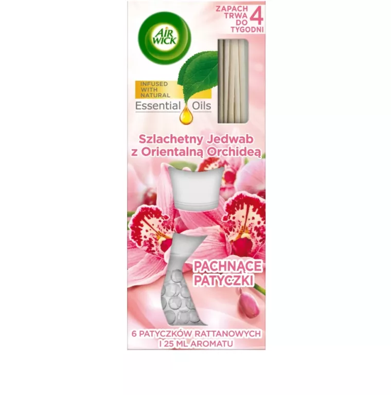 AIR WICK PACHNĄCE PATYCZKI JEDWAB Z ORCHIDEĄ 25ML