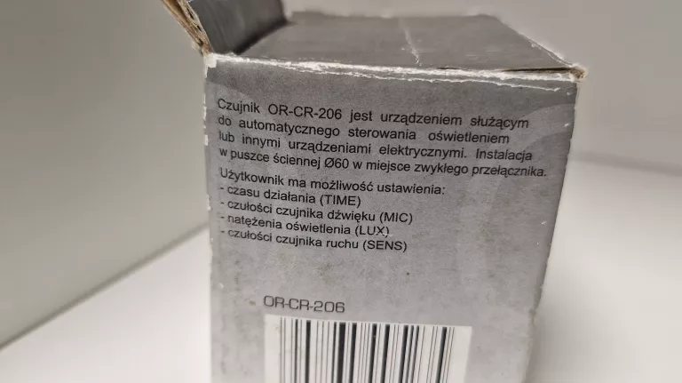 CZUJNIK RUCHU I DŹWIĘKU ORNO OR-CR-206