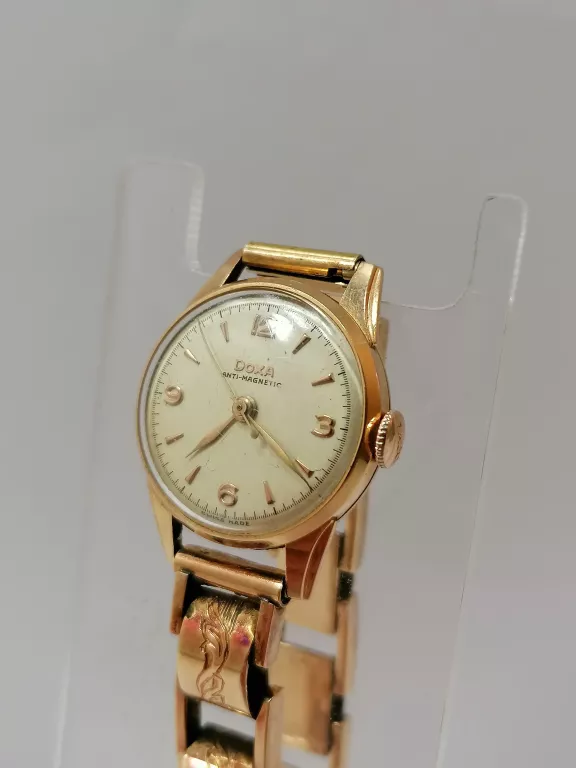 ZŁOTY ZEGAREK DOXA 585 W:39,09 VINTAGE