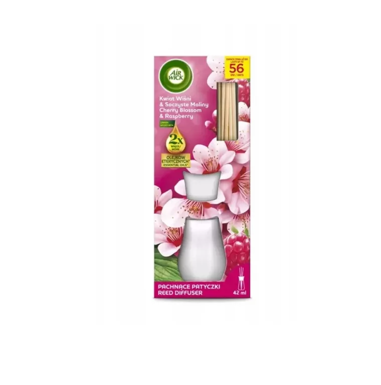 AIR WICK AIR WICK PATYCZKI ZAPACHOWE KWIAT WIŚNI & MALINY 42ML
