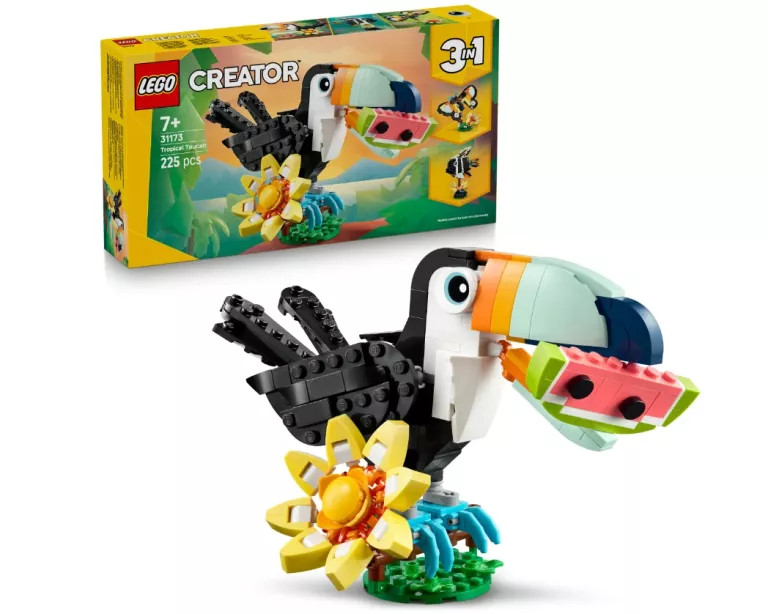 LEGO CREATOR 3 W 1 31173 DZIKIE ZWIERZĘTA: TROPIKALNY TUKAN