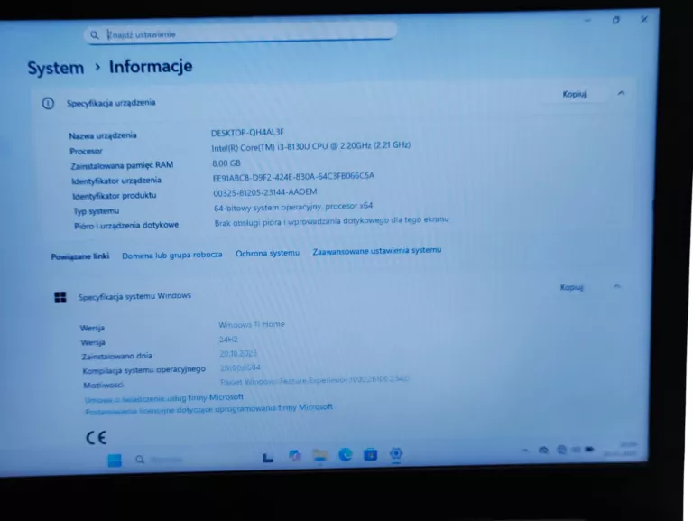 LAPTOP 15,6" LENOVO IDEAPAD 330 15IKB (I3-8130U/8GB/ 240GB SSD/WIND 11)