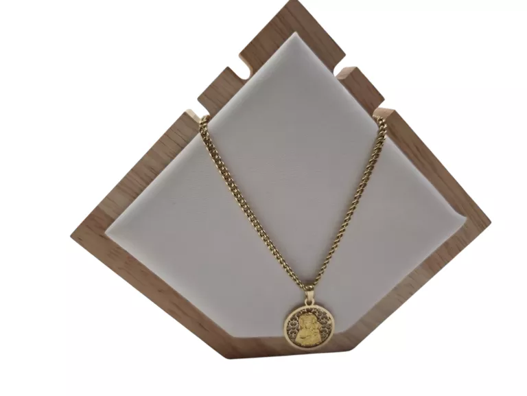 ZŁOTY ŁAŃCUSZEK Z MEDALIKIEM PR.585 62CM