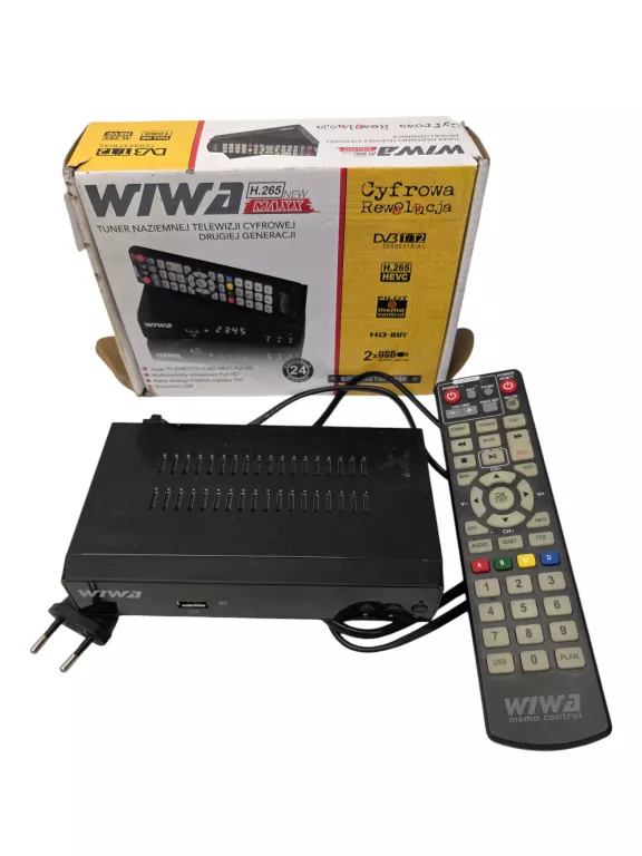 DEKODER DVB-T2 WIWA KOMPLET
