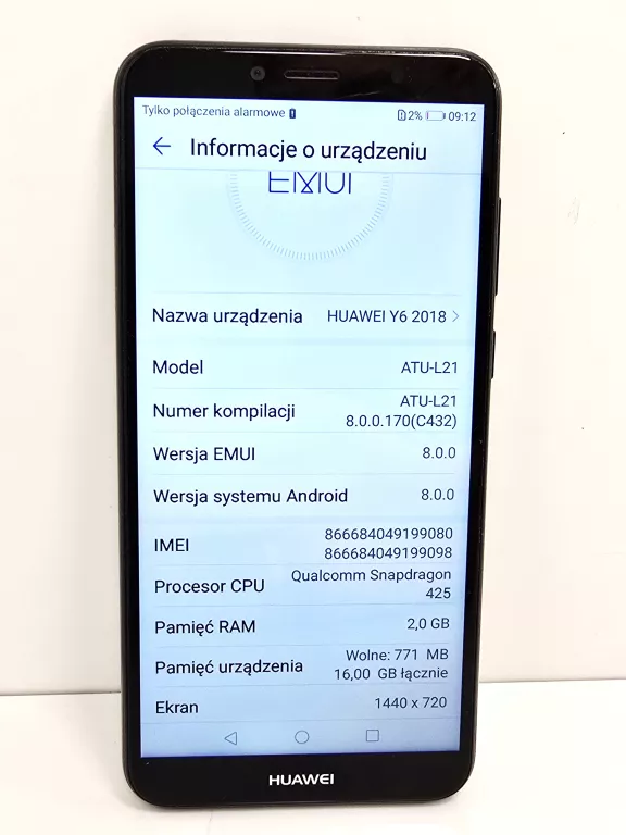 TELEFON HUAWEY Y6 2018