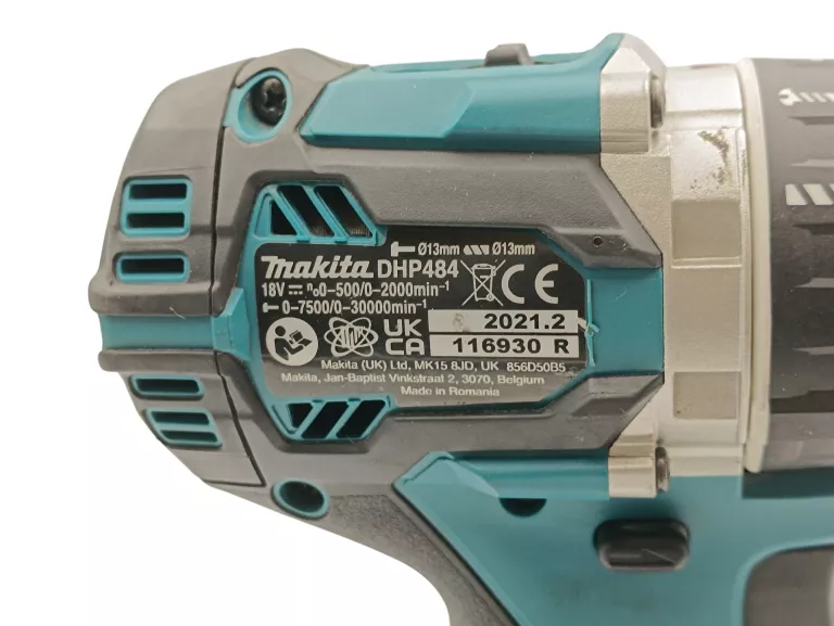 WIERTARKO-WKRĘTARKA UDAROWA MAKITA DHP484 18V + AKU BL1860B 6.0AH 2022R