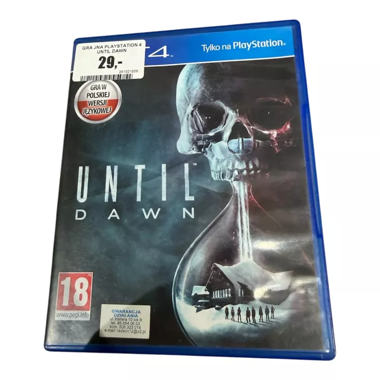 GRA JNA PLAYSTATION 4 UNTIL DAWN
