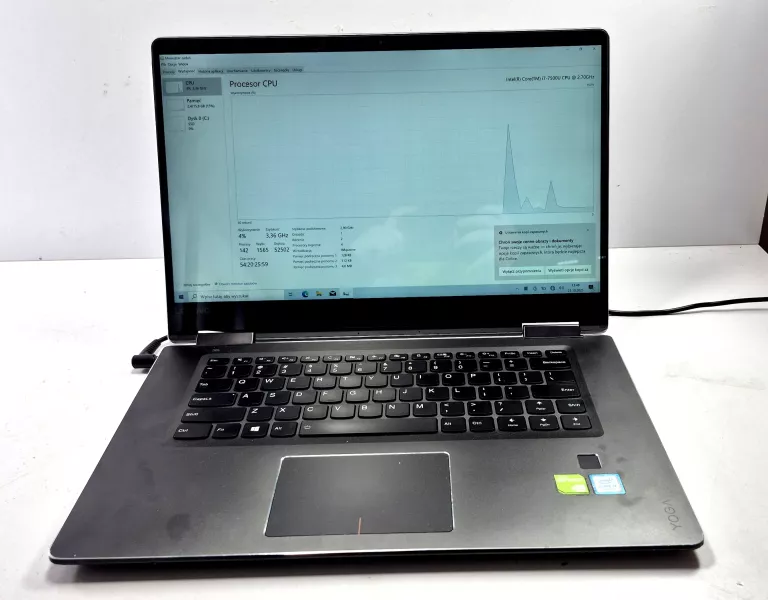LAPTOP LENOVO YOGA I5-7500U/16GB/SSD 240GB/GTX 1050