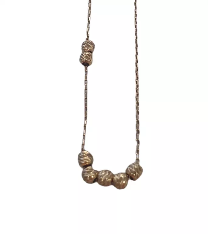ZŁOTA BRANSOLETKA Z KULECZKAMI P.333 0,86 GR DŁ.20 CM