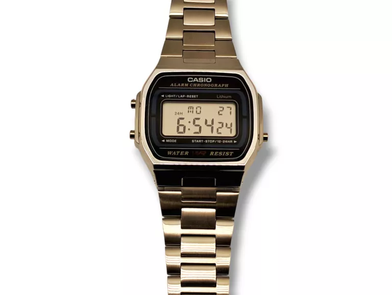 ZEGAREK SREBRNY CASIO VINTAGE A164WA-1VES STOPER