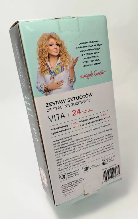 ZESTAW SZTUĆCÓW ZE STALI NIERDZEWNEJ MG HOME 24 SZTUKI