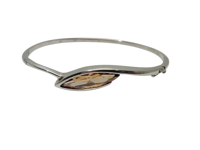 SREBRNA BRANSOLETKA Z KAMIENIEM 11,75G PR.925