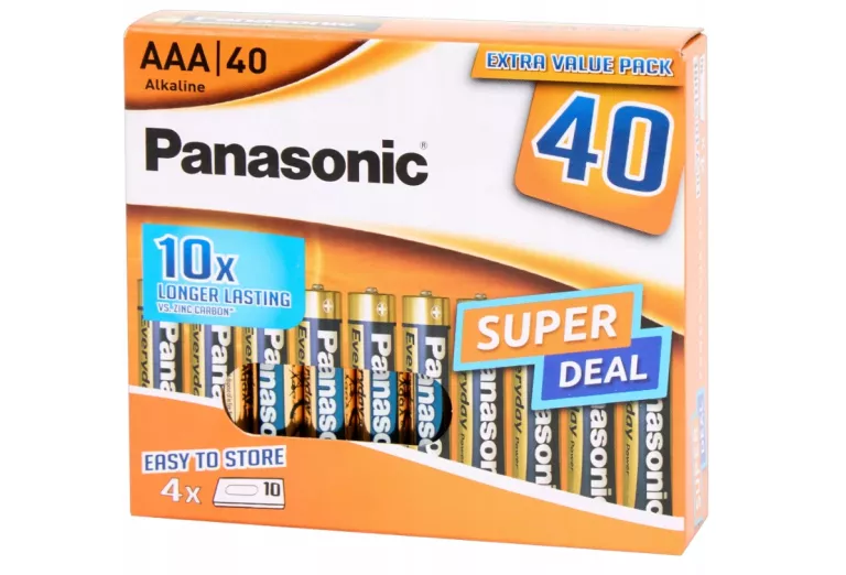 BATERIA ALKALICZNA PANASONIC AAA (R3) 40 SZT