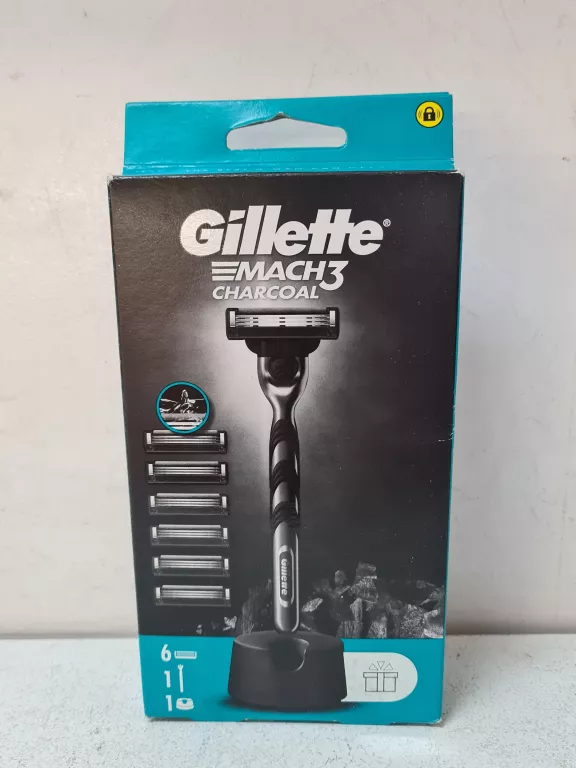 MASZYNKA GILLETTE MACH CHARCOAL + 6 OSTRZY