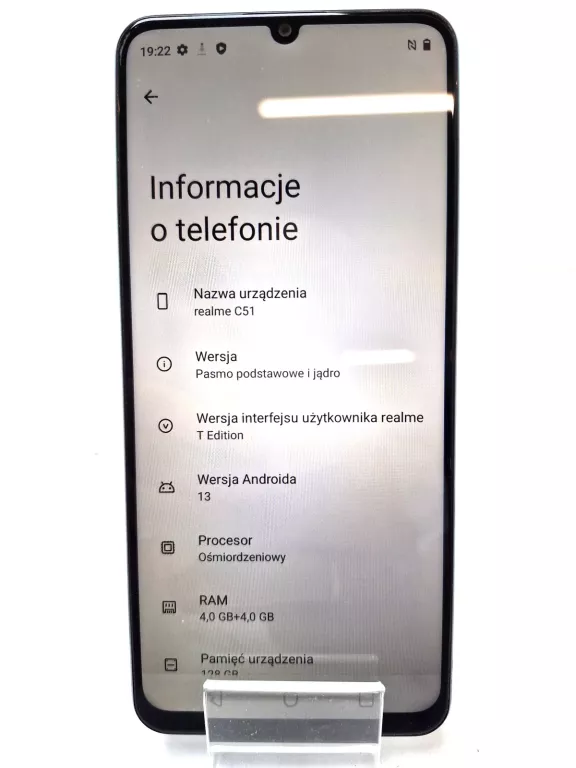 SMARTFON REALME C51 4 GB / 128 GB 4G (LTE) ZIELONY