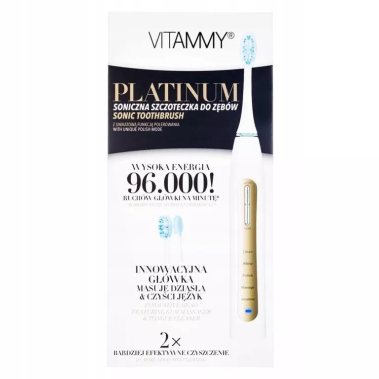 SZCZOTECZKA ELEKTRYCZNA VITAMMY PLATINUM VITAMMY TB9051