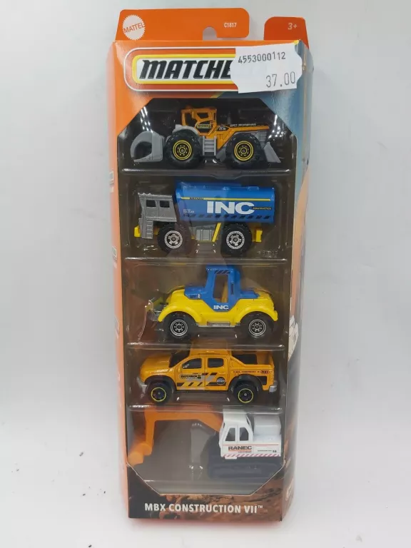 MATCHBOX PIĘCIOPAK ZESTAW SAMOCHODZIKÓW MBX MARINE RESCUE