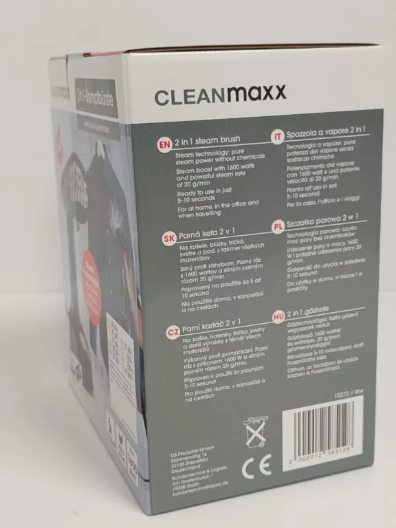 PAROWNICA DO UBRAŃ CLEANMAXX 1600W 2000012585128