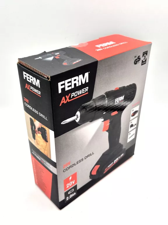 WKRĘTARKA FERM ZASILANIE AKUMULATOROWE 20 V CDM1191