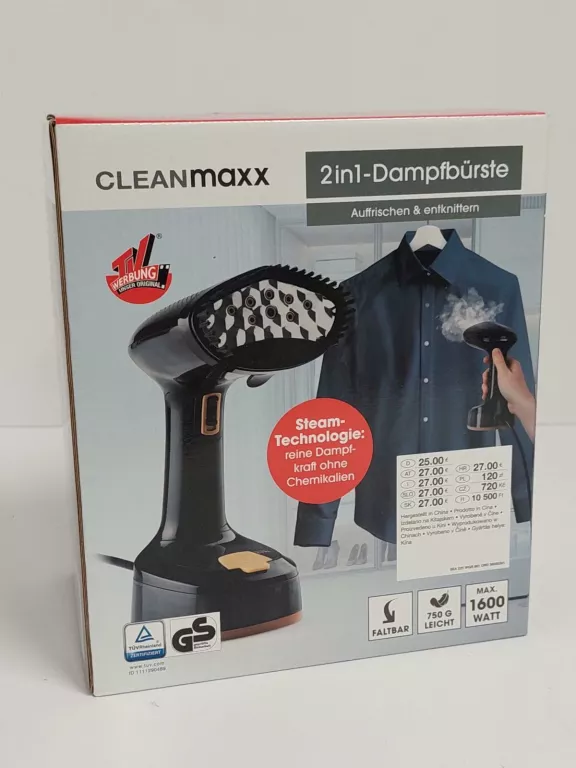 PAROWNICA DO UBRAŃ CLEANMAXX 1600W 2000012585128