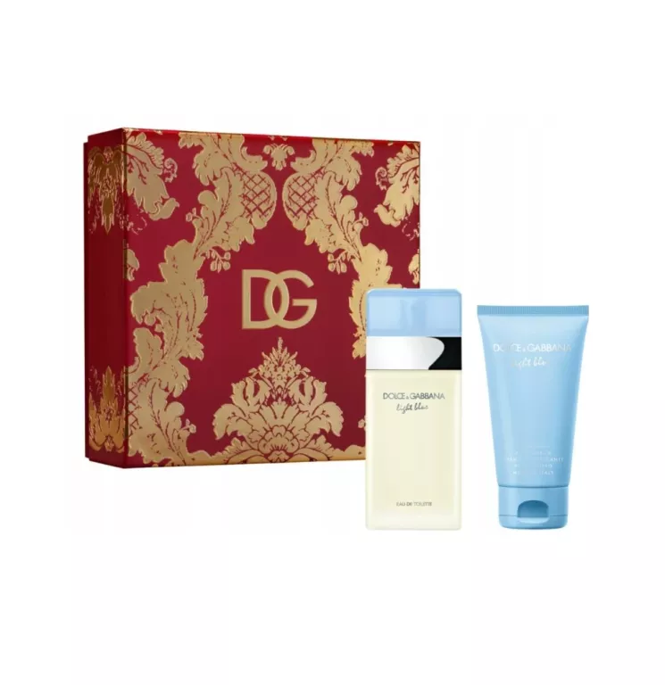 ZESTAW PERFUM DLA KOBIET DOLCE & GABBANA EDT LIGHT BLUE 2 CZĘŚCI
