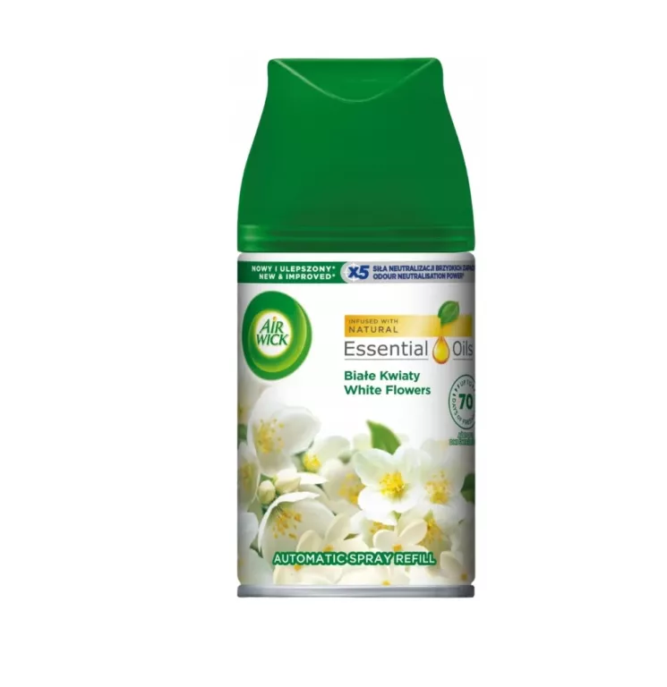 AIR WICK FRESHMATIC ODŚWIEŻACZ POWIETRZA BIAŁE KWIATY 250ML
