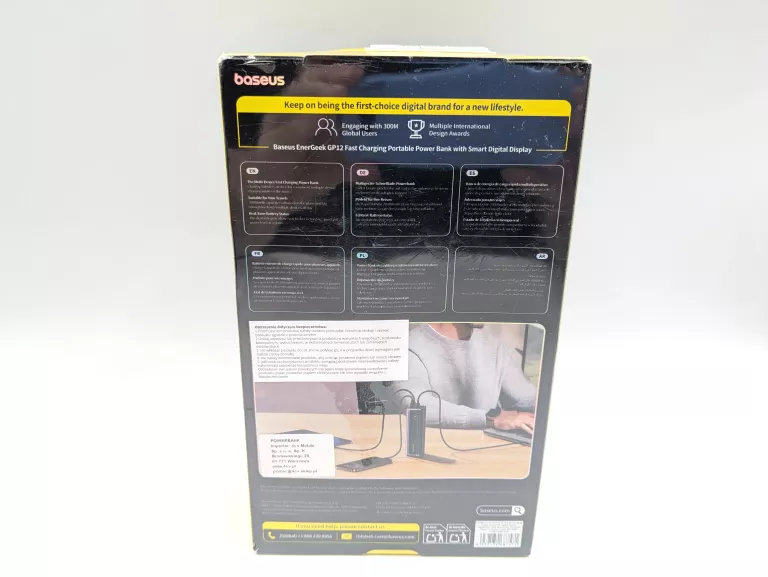POWERBANK BASEUS ENERGEEK GP12 20800 MAH 145W CZARNY