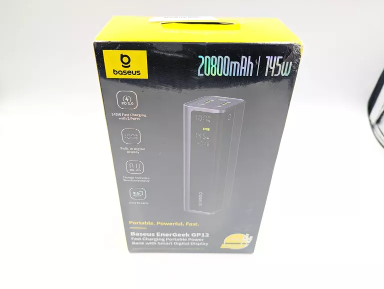 POWERBANK BASEUS ENERGEEK GP12 20800 MAH 145W CZARNY
