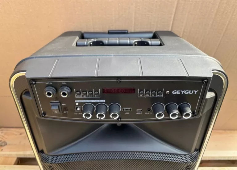 GŁOŚNIK SONO BLUETOOTH KARAOKE USB-C/TWS/FM/AUX IN/TV GEYGUY GTSK12-2