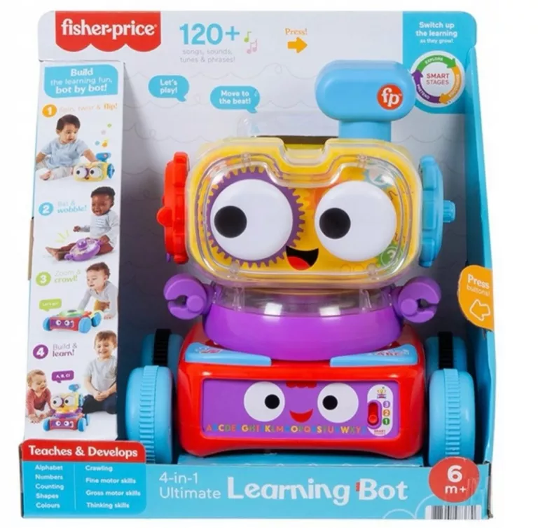 4W1 ZABAWKA EDUKACYJNA DLA DZIECI FISHER-PRICE INTERAKTYWNA DLA NIEMOWLĄT