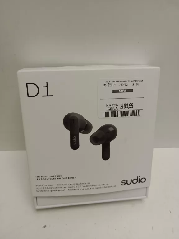 SŁUCHAWKI BT SUDIO D1