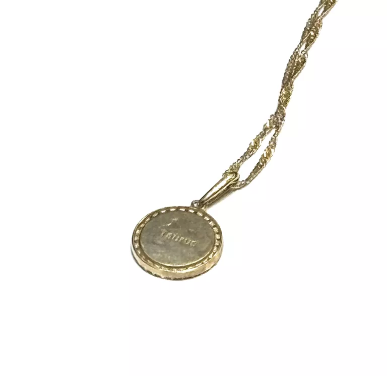 ZŁOTY ŁAŃCUSZEK Z ZAWIESZKĄ BYK 333 - 48CM