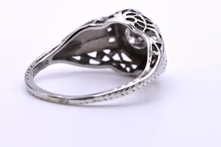 MISTERNY PIERŚCIONEK Z WIDOWISKOWYM BRYLANTEM 0,45CT ZŁOTO 750 R: 10