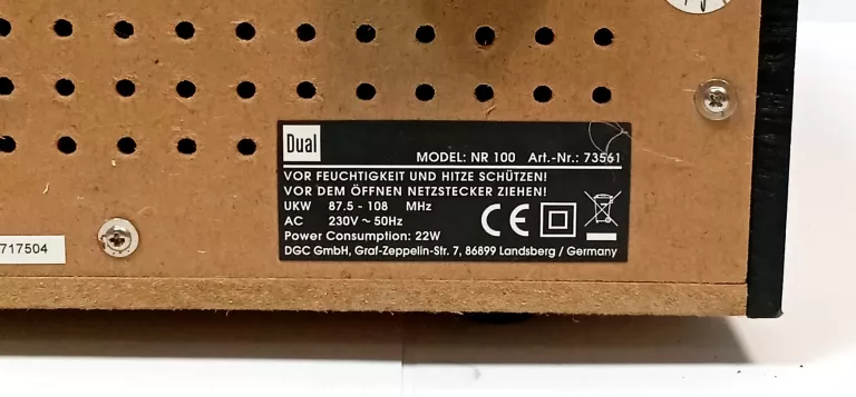 GRAMOFON DUAL NR 100 ZESTAW