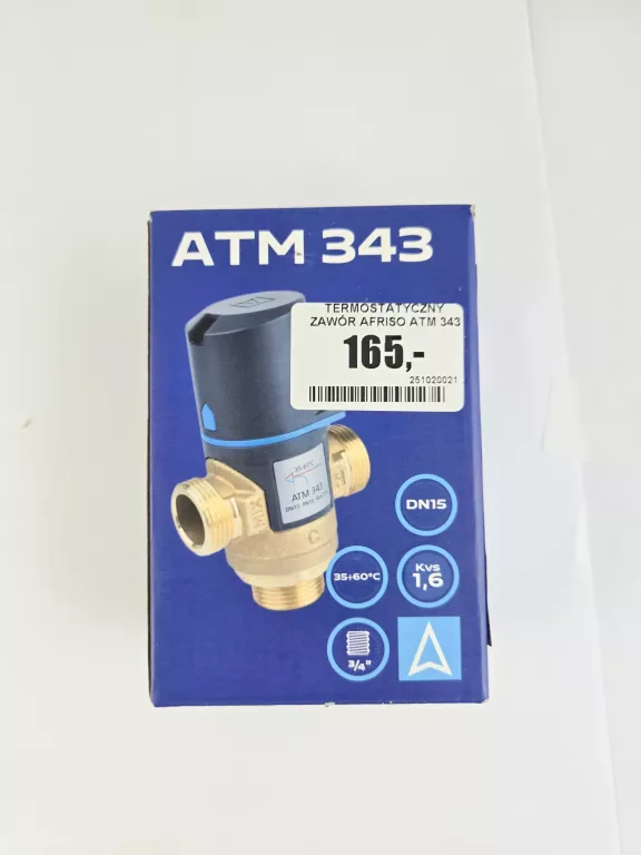 TERMOSTATYCZNY ZAWÓR AFRISO ATM 343
