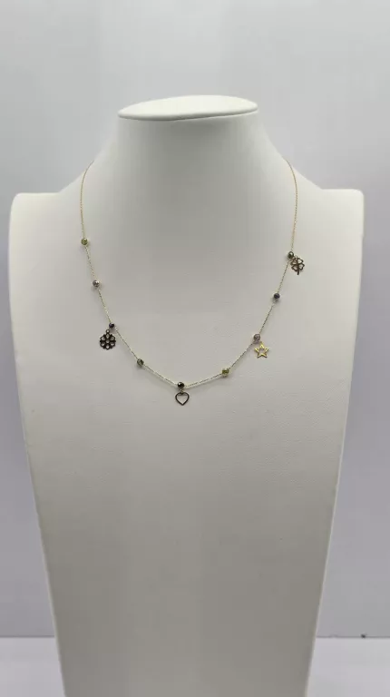 sliczny-zloty-lancuszek-rozne-zawieszki-w-240-dl46-cm-splot-2208-231622